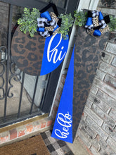 Load image into Gallery viewer, Blue Leopard Hi Door Hanger
