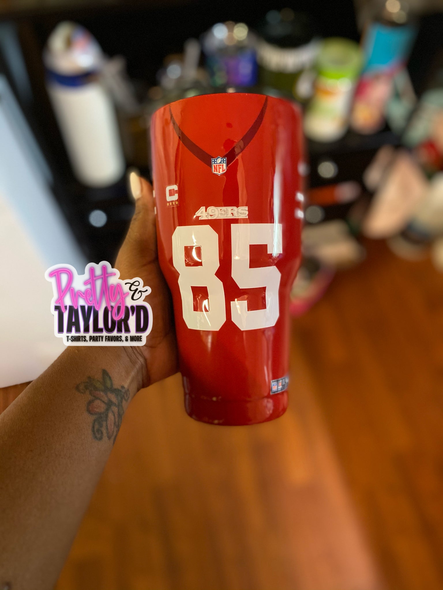 30oz Turf Football Tumbler