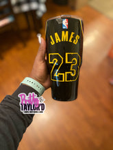 Load image into Gallery viewer, Lebron James Inspired Mamba Jersey Tumbler
